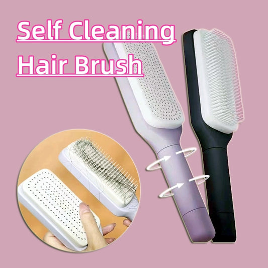 4-In-1 Self Cleaning Hair Brush